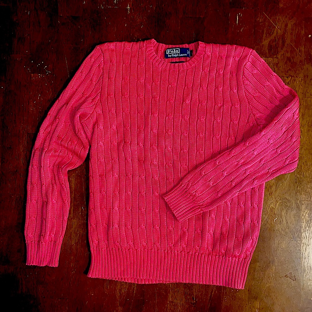 SOLD Ralph Lauren Hot Pink Sweater